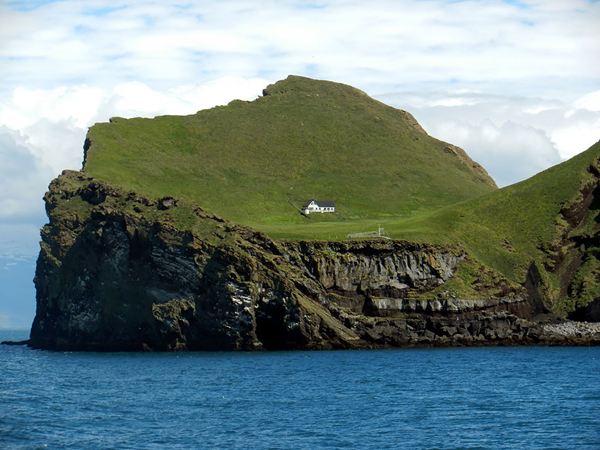 The Solitairy House Of Elliaey Island, Iceland