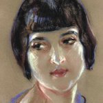 Egle Renata Trincanato: Ritratto di Ada, gessetti - 1932
