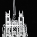Cathedral St. John the Divine, New York, 1991 - Modello, visione frontale - Legno, plexiglas, polystyrene, metallo, 214/120/220 cm - Propriet Studio Calatrava  Santiago Calatrava