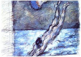 The Diver - Paul Cézanne (1867/70)