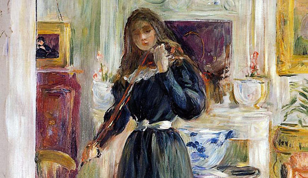 Berthe Morisot, Julie au violon, 1893; olio su tela Collezione privata
