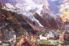 Oscar Kokoschka - Chamonix, Monte Bianco, 1927