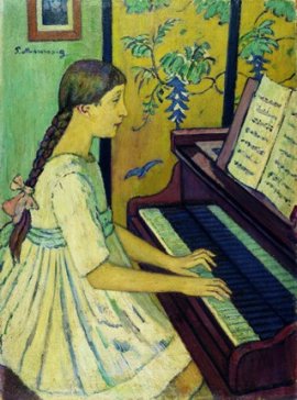 Bambina a piano, 1919