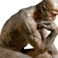 Auguste Rodin, Il Pensatore - Dim: 184,5 x 107 cm