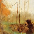 Auguste Rodin, Sentiero a Watermael nella foresta di Soignes, 1871-1877 - Dim: 0,27 x 0,3565 m
