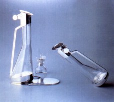 Condiera in vetro e acciaio inossidabile, Alessi 1984