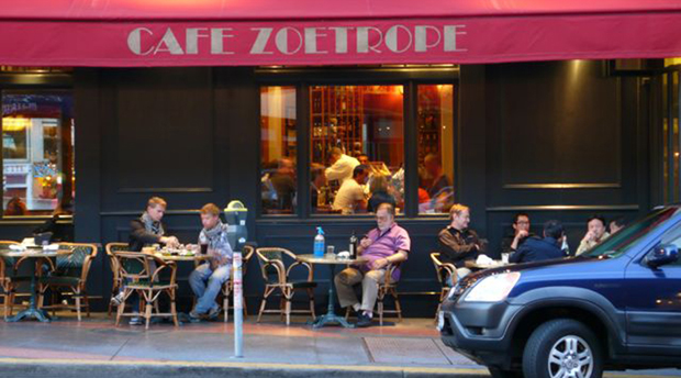 il "Caf Zoetrope" di Francis Ford Coppola a San Francisco