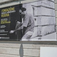 L'ingresso alla Fondazione Vedova