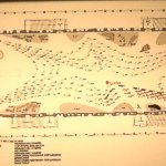 Vista in pianta del progetto di allestimento