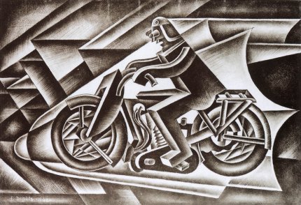 Motociclista (solido in velocit), 1944
