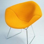 Harry Bertoia - Diamond lounge chair con rivestimento