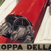 Federico Seneca - Coppa della Perugina, 1924 - Litografia