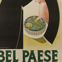 R. F. Bel Paese Galbani, 1932 - Dim: 200x140 cm - Litografia a colori