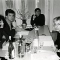 La redazione della rivista (Anna Wagner, Christoph Radl, Santi Caleca, Barbara Radice) - Dicembre 1988 - Foto Ettore Sottsass