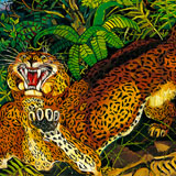 Antonio Ligabue, Leopardo nella foresta, 1956-7, olio su tavola di faesite