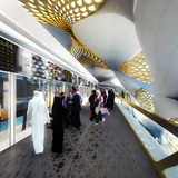 Stazione Metro King Abdullah Financial District, Riyad, Arabia Saudita, 2013 - 2020 © Zaha Hadid Architects