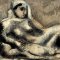 Mario Sironi - Donna sdraiata, 1944, olio su tela, 37x28 cm, collezione privata