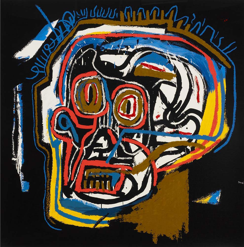Jean-Michel Basquiat, Senza titolo (Teschio), 1983. 102 x 102 cm