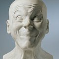 Franz Xaver Messerschmidt, 1736 Wiesensteg - 1783 Presburgo - Busto fisioniomico: Voluttuoso damerino emaciato, successivamente al 1770, Calco in gesso, bianco, h: 42 cm