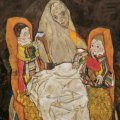Egon Schiele, 1890 Tulln, Bassa Austria - 1918 Vienna - Madre con due bambini III (Madre III), 1915 - 1917, Olio su tela, 157 x 167 x 9 cm