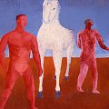 Aligi Sassu, Il cavallo bianco, 1931, olio su tela, cm 70x48