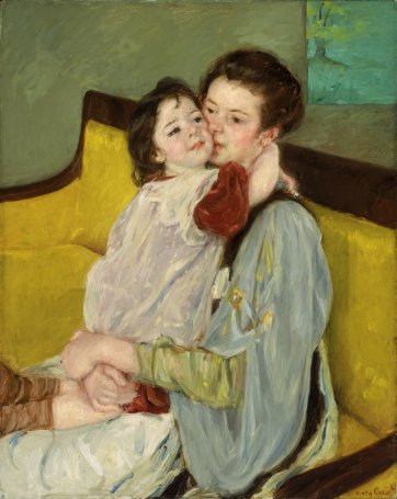 Abbraccio materno, 1902 circa