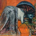 Francis  Bacon (1909-1992) - Figure Study II (1945-1946), olio su tela; 145x128,5 cm - Huddersfield Art Gallery