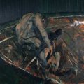 Francis Bacon (1909-1992) - Figures in a Landscape (1956-1957), olio su tela; 150x107,5 cm - Birmingham Museum & Art Gallery, dono Contemporary Art Society, Londra 1959