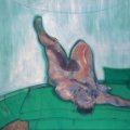 Francis Bacon (1909-1992) - Lying Figure No. 1 (1959), olio su tela; 198,5x142,6 cm - Leicester, New Walk Museum & Art Gallery