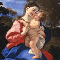 Giovanni Battista Gaulli detto il Baciccio: La vergine col Bambino, olio su tela, 91x78,5 cm