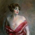 Giovanni Boldini, Ritratto di mademoiselle De Gillespie, olio su tela, 1912 c., cm 131x98