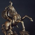 Salvador Dalì - San Giorgio e il drago, 1964 - Dim: 44 x 22 x 49 cm, Fusione in bronzo a cera persa
