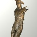 Franco Pizzi - Voglia di ali 2, 2005 - Dim: 52 x 52 x 163 cm, Fusione in bronzo a cera persa