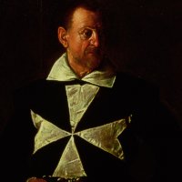 Caravaggio - Ritratto di Antonio Martelli, Cavaliere di Malta, 1608-1609 - Olio su tela, 118,5 x 95,5 cm - Palazzo Pitti, Firenze - Foto:  Bridgeman / Archivi Alinari