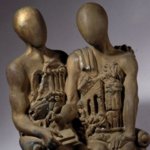 Giorgio de Chirico - Gli Archeologi (Gli Archeologhi) - Scultura in bronzo patinato, Fondazione Giorgio e Isa de Chirico, Roma