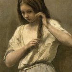 Camille Corot - Jeune fille  sa toilette