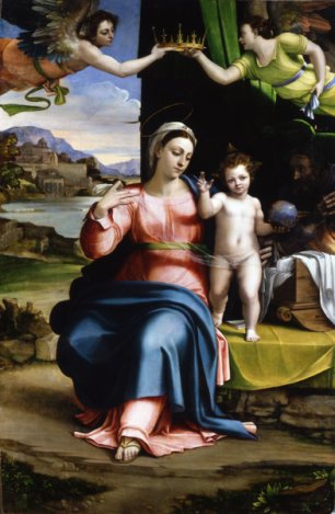 Sacra Famiglia in un paesaggio, 1530 ca.