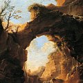 Salvator Rosa - Paesaggio con arco roccioso, 1640-1648 circa