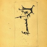 Lucio Fontana - Studio per Concetto Spaziale, s.d. - Matita su carta avorio a grana fine, 322 x 253 mm