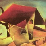 Raoul Cenisi, La casa del pazzo, 1933, olio su tela