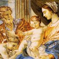 Carlantonio Grue - La Sacra Famiglia, fine '600 - Collezione Museo delle Ceramiche di Castelli