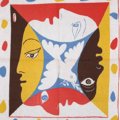 Pablo Picasso, Sciarpa per il Festival mondiale dei giovani e degli studenti per la pace, Berlino, 519 August 1951. Cotone stampato, cm 8,10 x 7, 45. Museo Nazionale, Varsavia