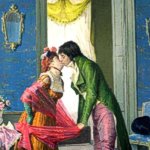Giovanni Battista Quadrone - L'ultimo bacio o Congedo, 1884, olio su tavola - Collezione privata, courtesy Galleria Clas Art, Lodi