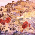 Michele Cascella, Portofino, tempera e china su carta, cm 74x110, 1940