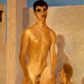 Corrado Cagli - Edipo a Tebe, 1933 - Olio su tela, Dim: 85x55 cm