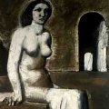 Mario Sironi - Neoclassico, 1922-23 - Cementite su carta riportata su tela - Dim: 146,5 x 106 cm