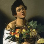 Michelangelo Merisi detto il Caravaggio - Fanciullo con  canestro di frutta - Olio su tela, 70  67 cm - Roma, Galleria Borghese