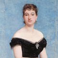 Paul-Aim-Jacques Baudry (La-Roche-sur-Yon, 1828 - Paris, 1886) - Madame Louis Singer, 1884, Huile sur toile 132 x 85 cm -  Petit Palais / Roger-Viollet