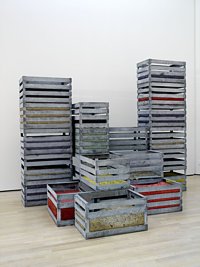 Perino & Vele - Big archives, 2002 - Ferro zincato e cartapesta, 25 pezzi di 47 x 56 x 90 cm - Dimensioni variabili - Collezione MART, Trento e Rovereto