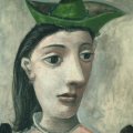 Picasso - Donna con cappello verde